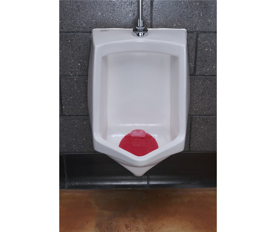 Fresh Products Slant7 Red Urinal Screen (7.38 in. x 7 in. x .69 in., 5/Box, 6 Boxes/Case)